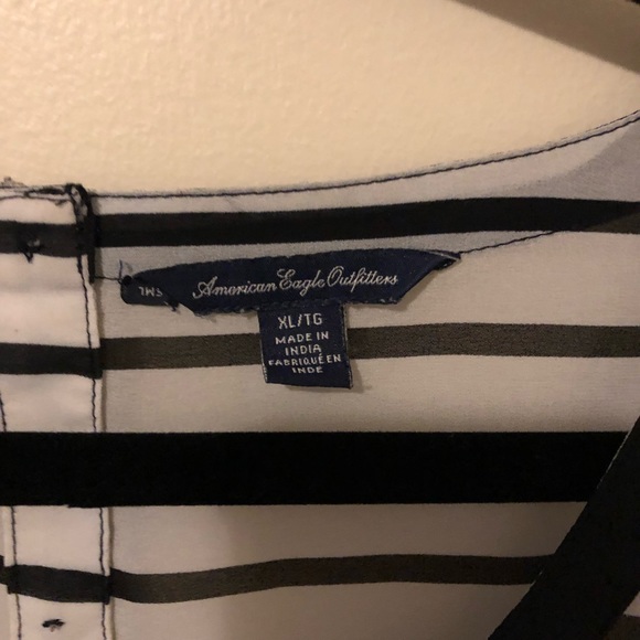 American Eagle Outfitters Dressy Striped Tee - Picture 4 of 7